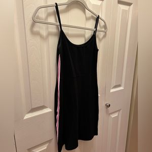 Brandy Melville Black Dress with Red and White Stripe